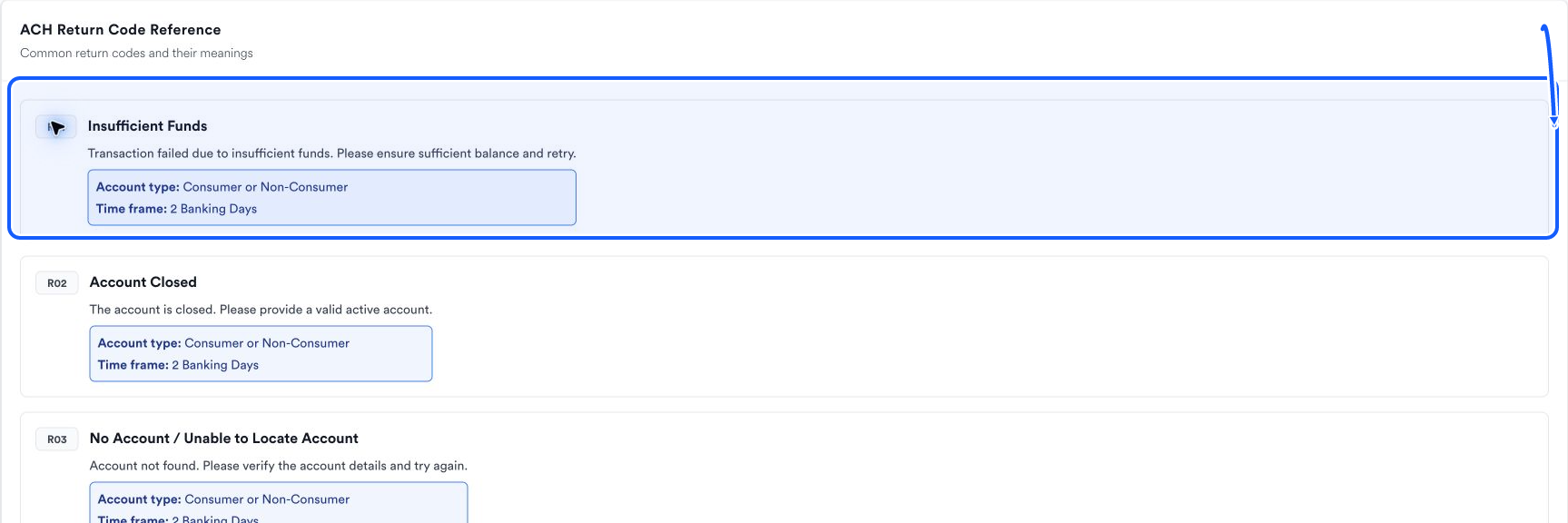 Quickvee Pay screen showing how to read the code reference